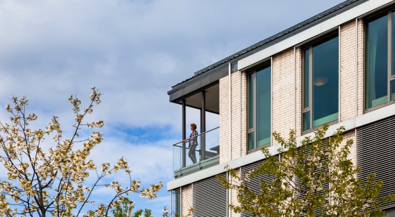 Detail of staff terrace