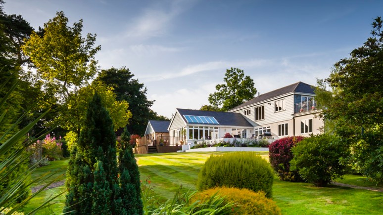Front of a residential property in Mayfield, Surrey, UK.