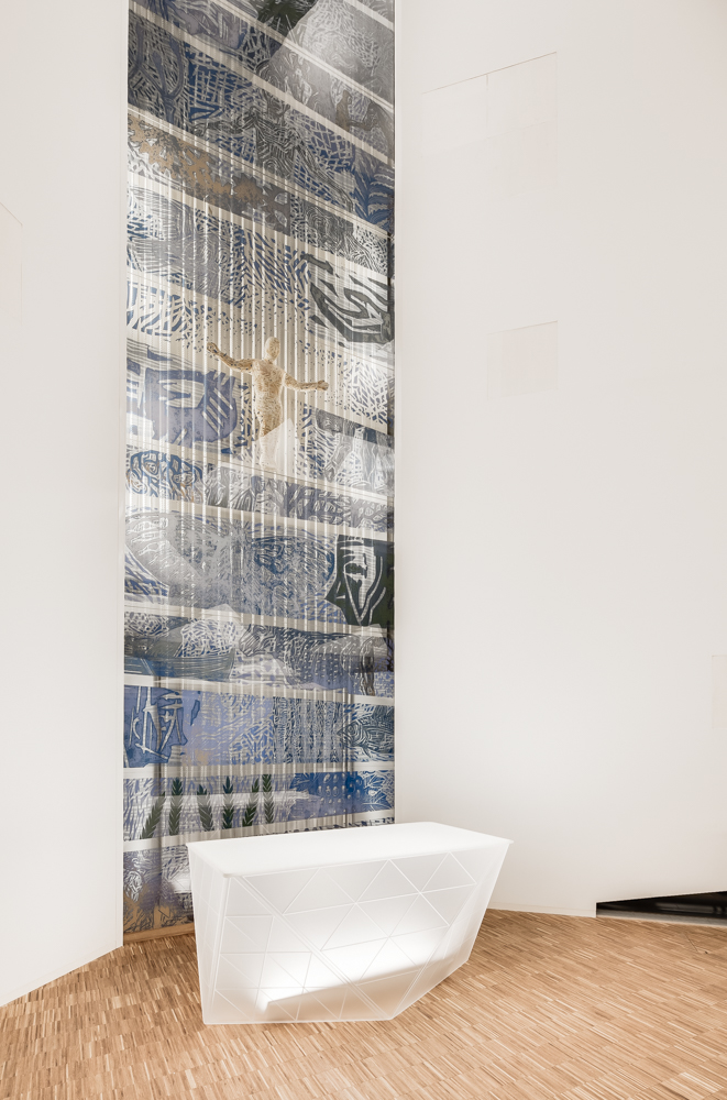 The altar at Aalgaard Church designed by Link Arkitektur, Stavanger, Norway.