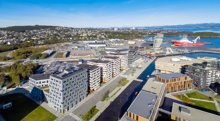 Aerial view of Seaview designed by Link Arkitektur, photgraphed by Hundven-Clements Photography.